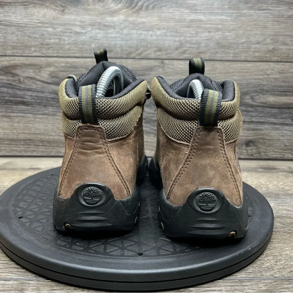 TIMBERLAND Men’s Size 5.5 Shoes BROWN SUEDE HIKING BOOTS 46921 LEATHER